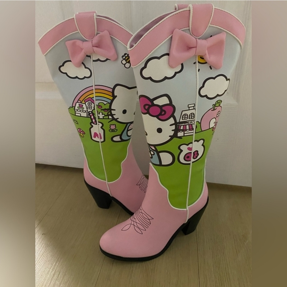 Hello Kitty X Dolls Kill Boots
